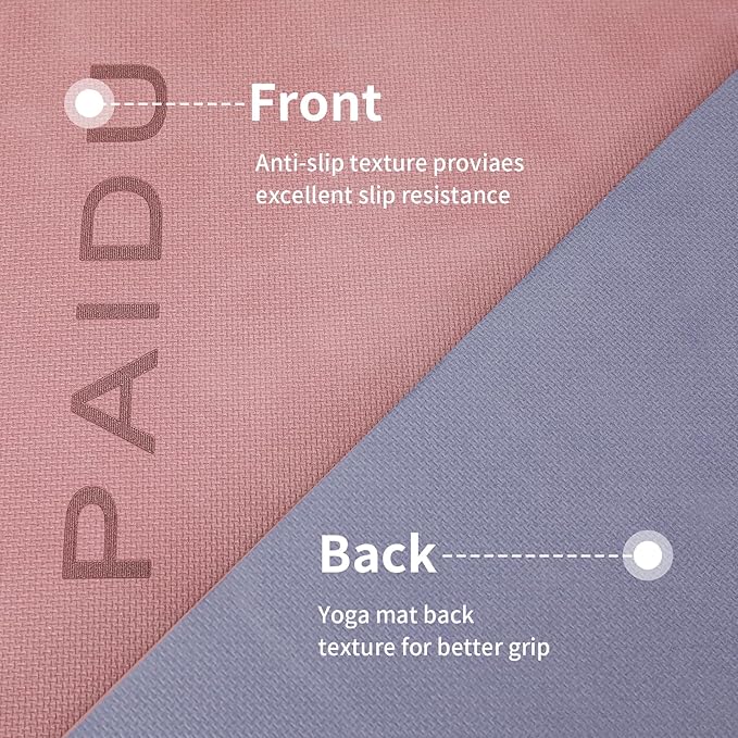 Yoga Mat Non Slip Anti-tear,extra thick-2/5 inch(10MM)High Resiliency Professional POE Yoga Mats for Women Men Kids,72"x24"inch,Workout, Yoga, Pilates and Floor Exercise, with Carrier Strap