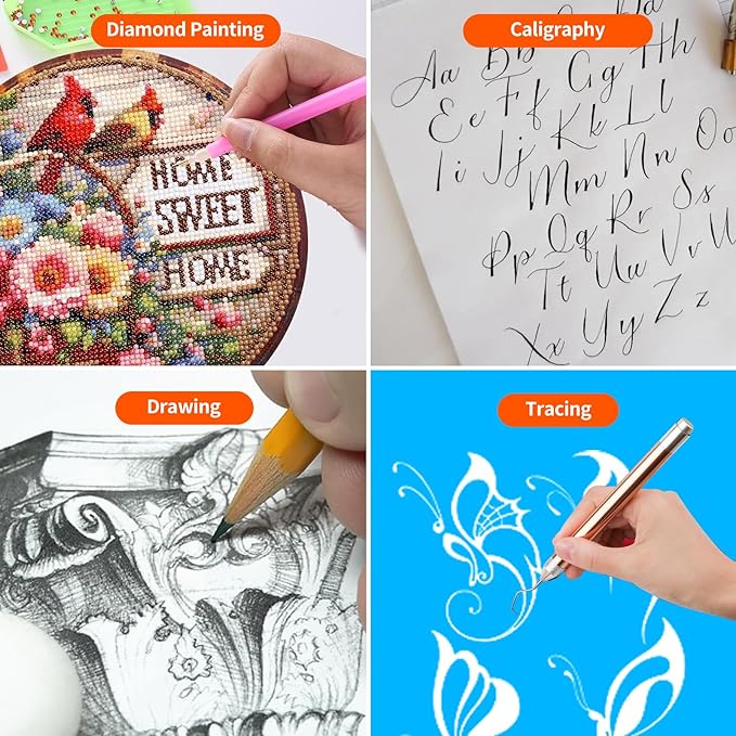 TOHETO A4 Light Board for Diamond Painting, Super Bright Magnetic Light Pad with Side Buttons, Lightbox for Tracing and Drawing, Corded Light Table for Sketching, Animation, Weeding Vinyl (White)