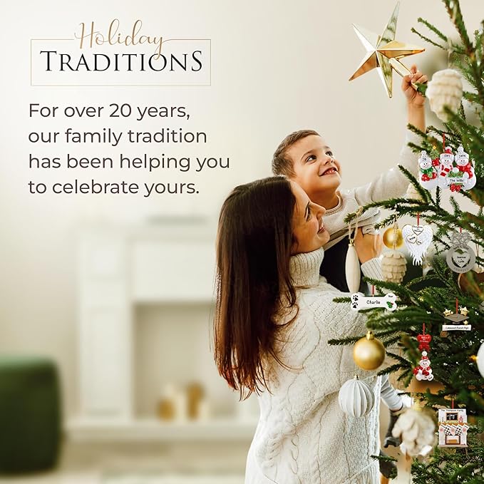 Baby Personalized Christmas Ornaments 2023 - Fast & Free 24h Customization β Pink Baby's First Picture Frame Christmas Decorations with Name - Comes Gift-Wrapped