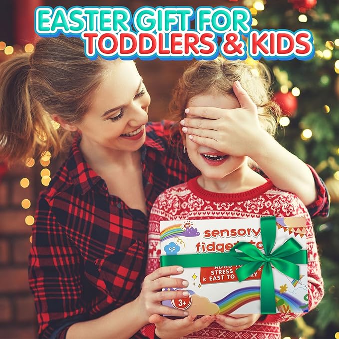 4PC Dinosaur Color Sorting Sensory Toys, Montessori Toys for Toddler Fine Motor Skill Game Learning Activities Quiet Calm Down Fidgets for Classroom Stocking Stuffers for 3 4 5 Year Old Kid Travel Toy