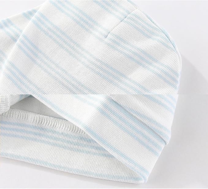 Newborn Baby Boy Girl Caps Mittens Socks Set Cotton Baby Essentials Accessories (Hats+Gloves+Socks)