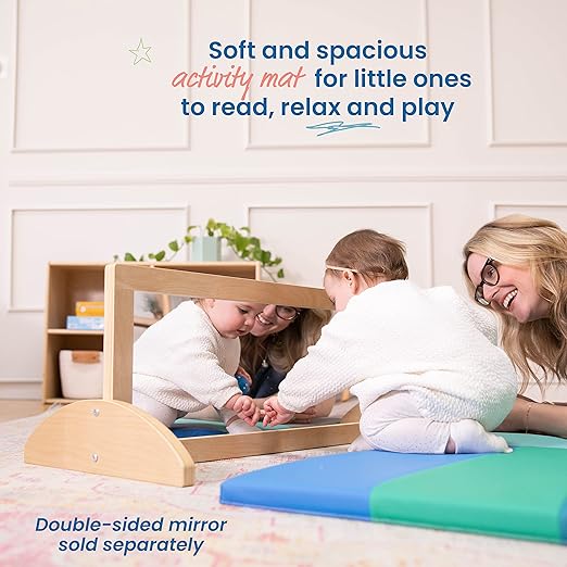 ECR4Kids SoftZone Turning Tiles Activity Mat, Folding Playmat, Contemporary