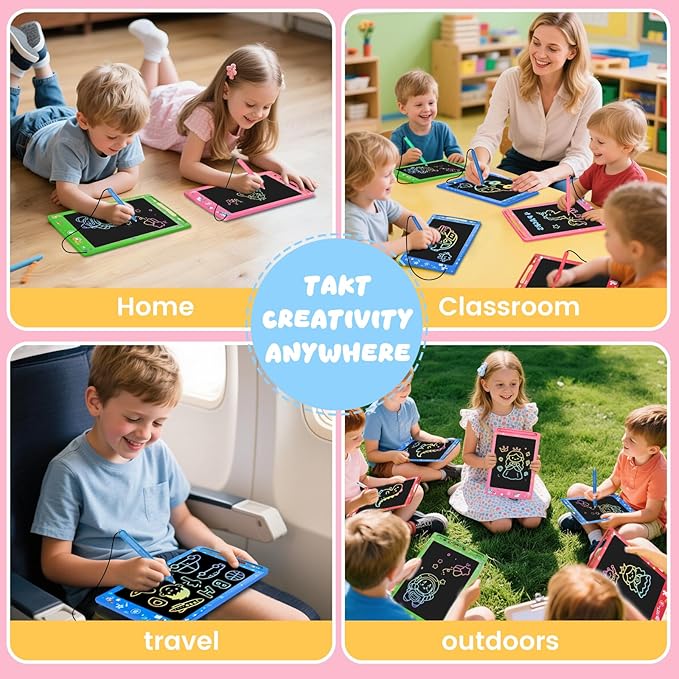 32 Pack LCD Writing Tablet for Kids, Erasable and Reusable Toddler Doodle Board in 8.5 inch, Ideal Educational Drawing Pad for Learning Toy for Ages 3-8 Gifts for Girls Boys