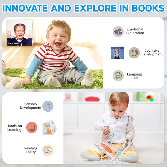 Montessori Toys for Babies 6-12 Months, 9 in 1 Educational Wooden Toys Set, Includes Object Permanent Box, Stacking Cups, Mirror Puzzle, Ring Stacker and More