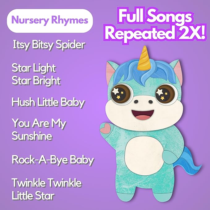 Nursery Rhymes: Musical Toys & Interactive Sound Book for Toddlers 1-3, Baby’s First Year Music Book Gift, Singing Book for 1 Year Old Toddler & Kids, Nursery Rhymes Musical Books & Educational Toy
