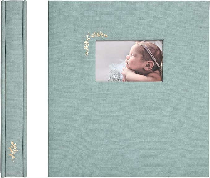 Premium Scrapbook Album – Acid-Free Photo Album with Writing Space – 100 Pages for Size 4x6 – Holds 500 Photos – Wedding, Baby, Travel & Family Memories