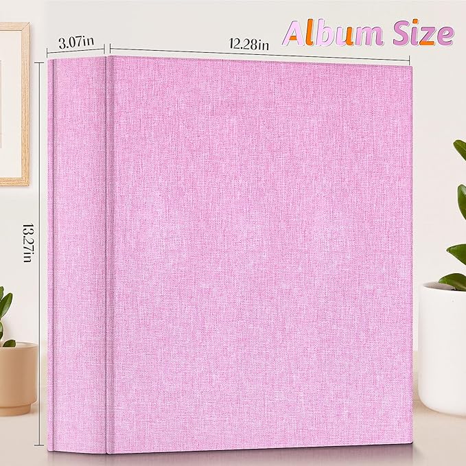 Popotop Photo Album 4x6 1000 Pockets for Wedding Gifts,Linen Hardcover Picture Albums for Family Anniversary Baby Vacation Pictures