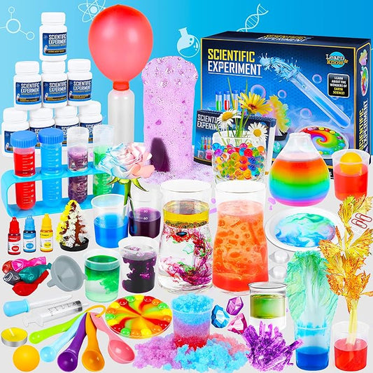 Science Kit for Kids,80 Science Lab Experiments,Scientist Costume Role Play STEM Educational Learning Scientific Tools,Birthday Gifts and Toys for 6 7 8 9 Years Old Boys Girls Kids