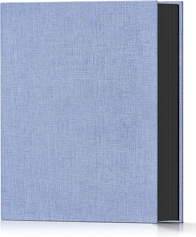 Popotop Photo Album 4x6 200 Pockets for Wedding Gifts,Linen Hardcover Picture Albums for Family Anniversary Baby Vacation Pictures