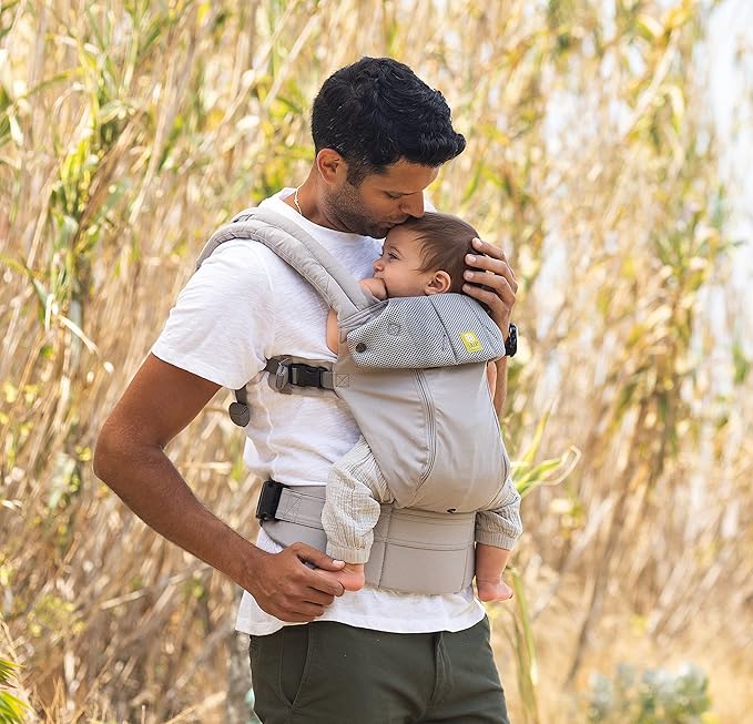 LÍLLÉbaby Complete All Seasons Ergonomic 6-in-1 Baby Carrier Infant to Toddler with Lumbar Support (7-45 Pounds), 360 Degree Baby Wearing & Multi-Position, Inward & Outward Facing (Stone)