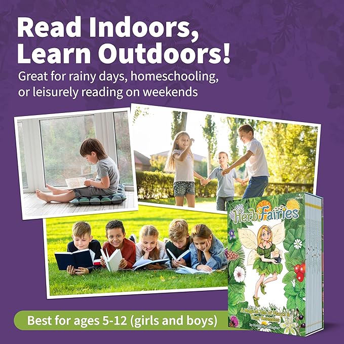 Herb Fairies: 13 Plant Books Set & Digital Learning System - Explore Plants & Healing Herbs Through Engaging & Educational Stories - Includes Audiobooks, Printables, Recipes, Crafts, Puzzles & Games