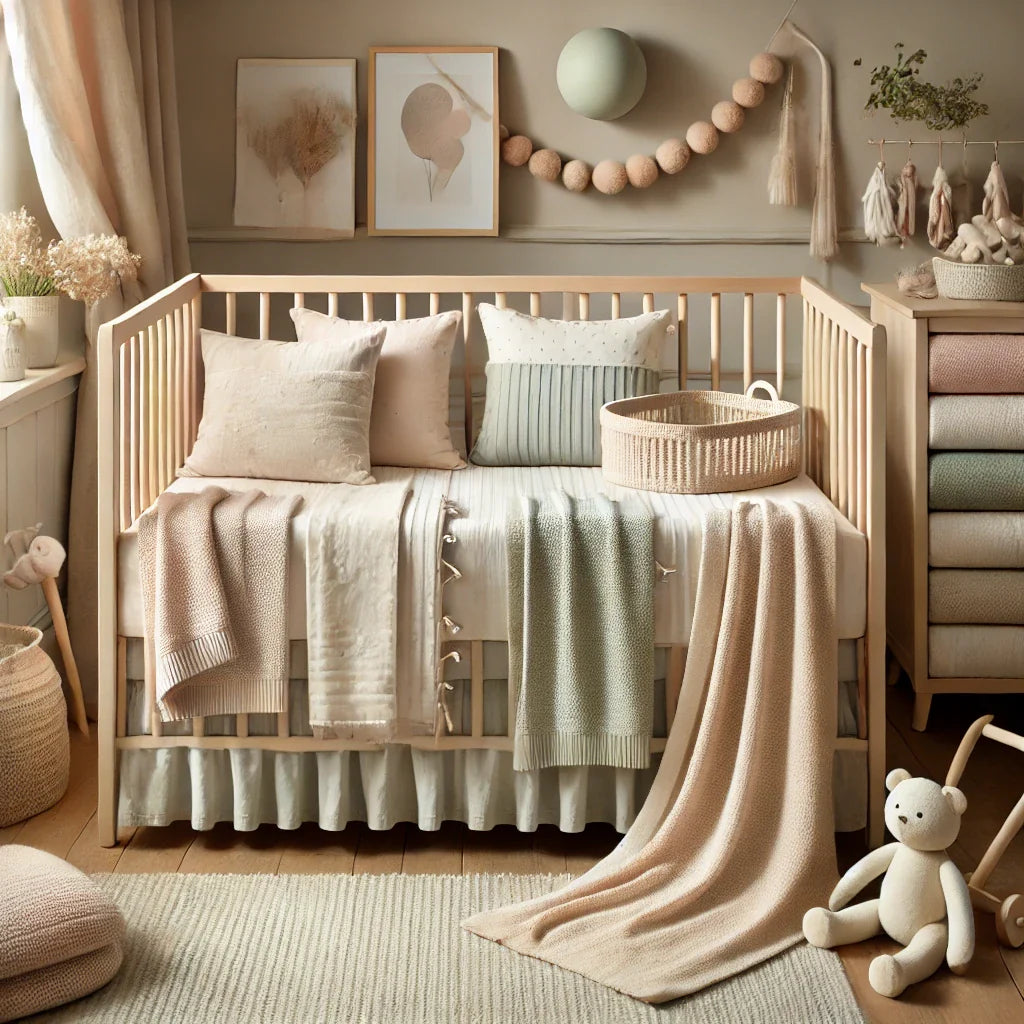 Crib Bedding sheets, skirts