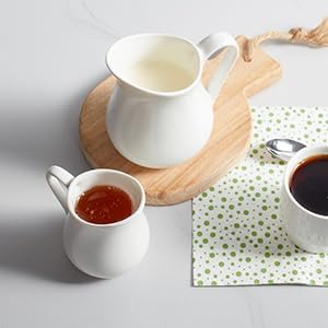 Gurygo 2 Pack 10 Oz Classic White Creamer - Image 5