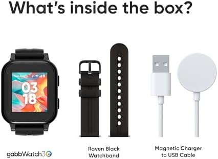 Gabb Watch 3e - Smart Watch for Kids, GPS Tracker, No Social Media or Internet, Fees Required (Dark Gray)