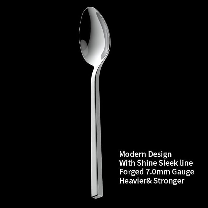 Alata Cube 65-Piece Forged Stainless Steel Flatware Set Cutlery Set - Image 2
