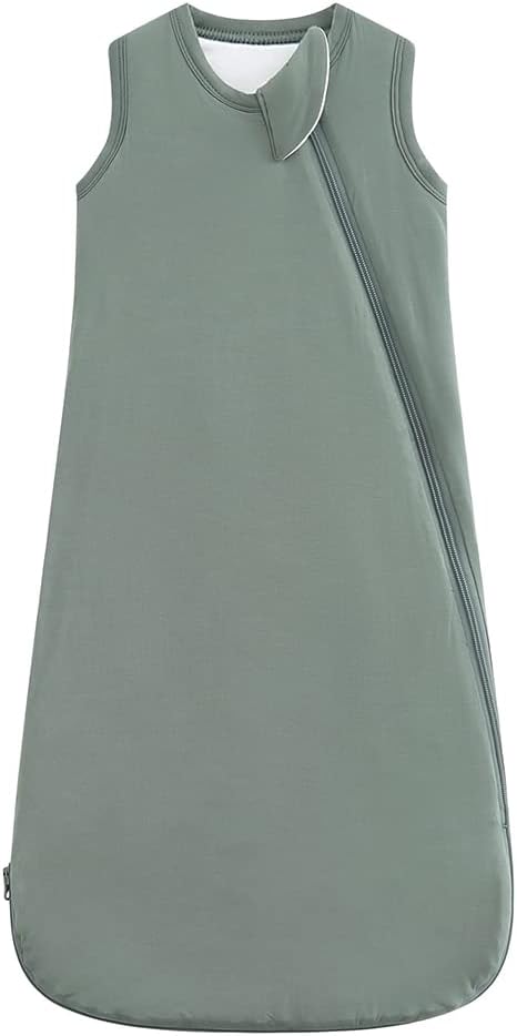 HAPIU Unisex Rayon Made from Bamboo Baby Sleep Sack TOG 1.0, 2-Way Zipper YKK, Wearable Blanket Baby