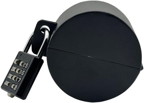 Door Knob Lockout Device with Password Lock and Key Lock Prevents Operating The Knob Cover to Disable Faucet Valve Spigot Dementia Door Locks for Elderly (Silver)