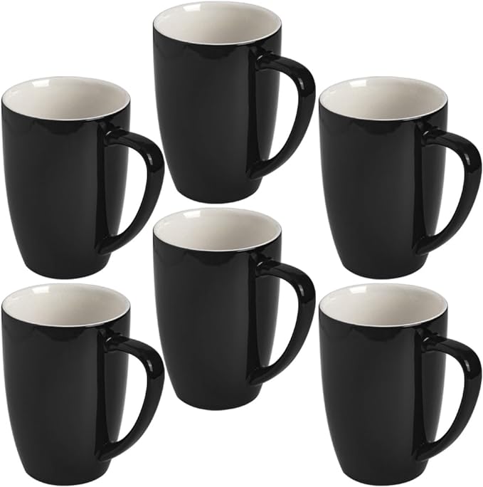 homEdge Porcelain Mug Set, 12 Ounces Cup by homEdge