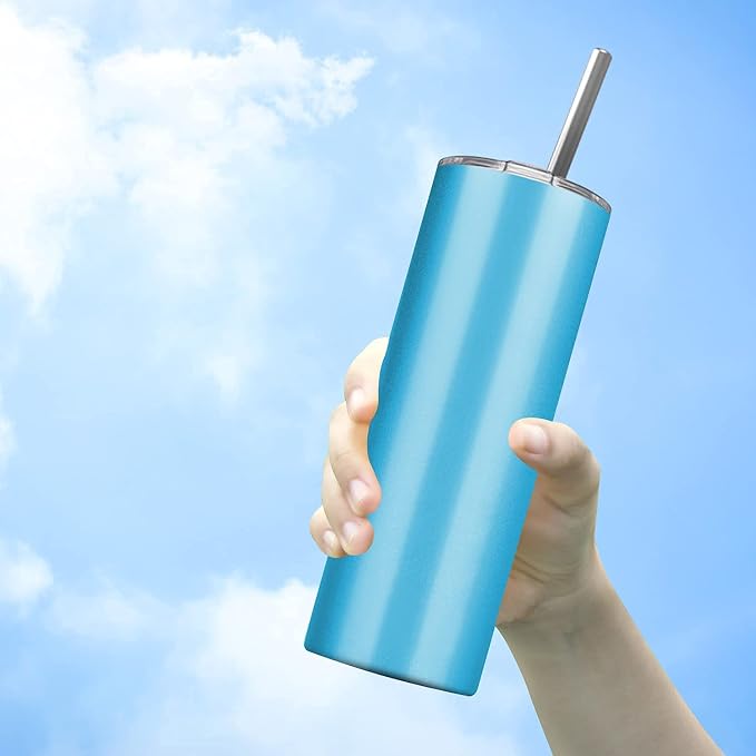 Tumbler with Straw and Lid, Insulated Coffee Travel Mug Tumbler 20 oz Stainless - Image 5