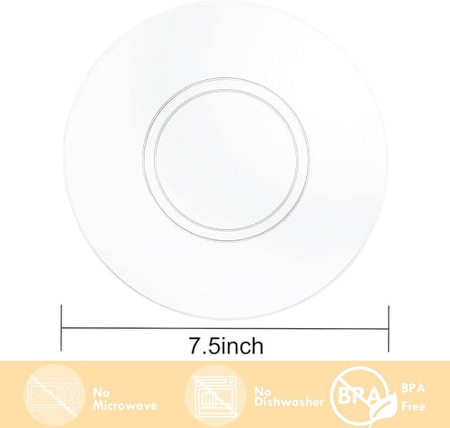 100pcs Clear Plastic Plates for Party - Image 2