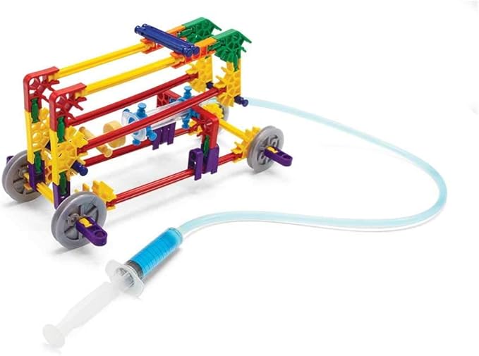 hand2mind Moving Creations with K'NEX, Book and Building Kit for Kids Ages 8-12, 9 Models & 18 Science Experiments, Explore The Science of Air and Water, Homeschool Science Kits