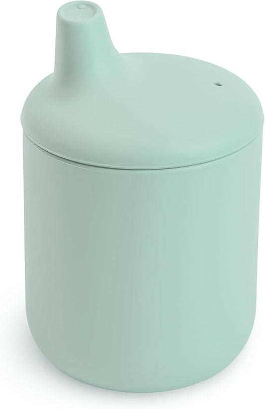 mushie 100% Silicone Baby Sippy Cup | 6 Months+ (Cambridge Blue)