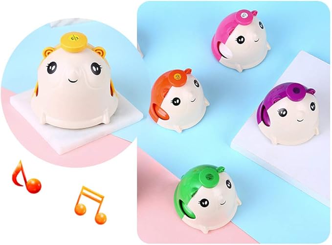 ENNBOM Mouse-Shaped Hand Bell Music Bell Gift Chromatic Percussion 8 Color Kit