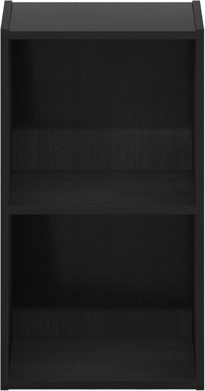 Furinno Luder Bookcase / Book / Storage, 2-Tier Cube, Blackwood