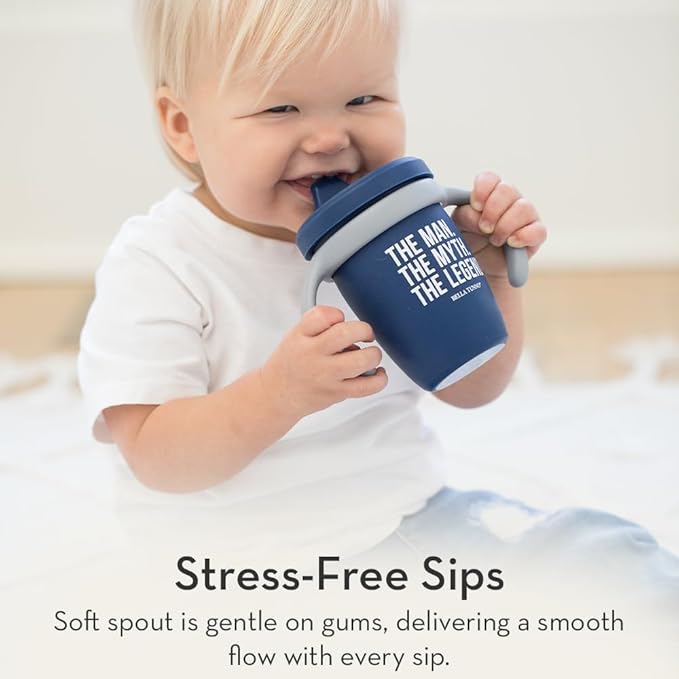 Bella Tunno Sippy Cup, Silicone Training Cup with Transition Handles for Infants, Toddlers & Kids, Babies 6-12 Months & Toddlers 1-3 Years, Boys & Girls, Duck Duck Juice, 8 oz