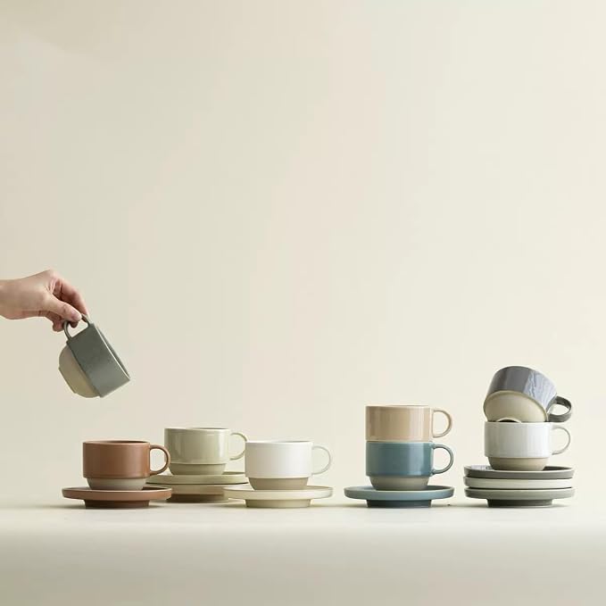 Little minimalist ceramic pottery tea cup - Image 6