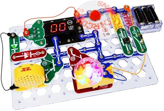 Snap Circuits “Arcade”, Electronics Exploration Kit, Stem Activities for Ages 8+, Full Color Project Manual (SCA-200)