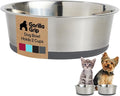 GORILLA GRIP Dog Bowl, Holds 2 Cups, Food Grade 304 Stainless Steel Food and by Unknown