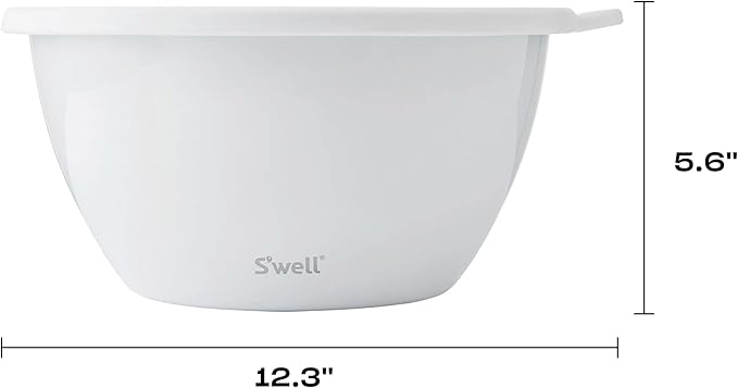 S'well Stainless Steel Salad Bowl Kit XL 184oz, Angel Food, Includes 5oz - Image 4