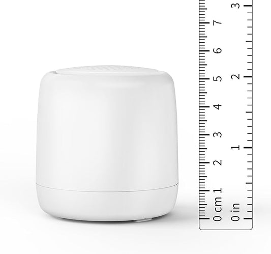 White Noise Machine | Paussion Long-Lasting Fast Charging Portable Travel Mini Sound Machine with 25 Soothing Sounds for Adults, Kids, and Babies | Auto Timer, Travel, Sleep, Baby, Fan - White