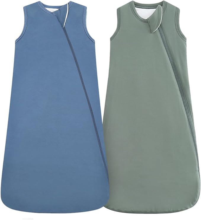 HAPIU Unisex Rayon Made from Bamboo Baby Sleep Sack TOG 1.0, 2-Way Zipper YKK, Wearable Blanket Baby