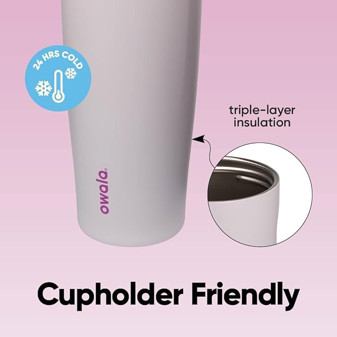 Owala FreeSip Sway Stainless Steel Water Bottle 40 oz Dreamy Field - Image 5