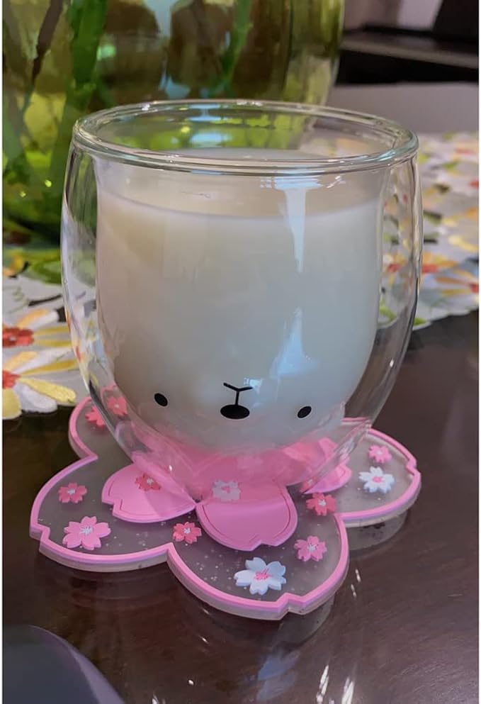 Sakura Coasters Set of 4 Kawaii Cup Mat Anti-Skid Pot Bowl Pad Placemats PVC - Image 7