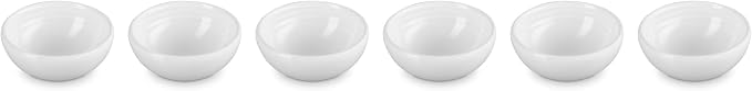 Le Creuset Set Of 6 Vancouver Pinch Bowls 2 Oz White - Image 2