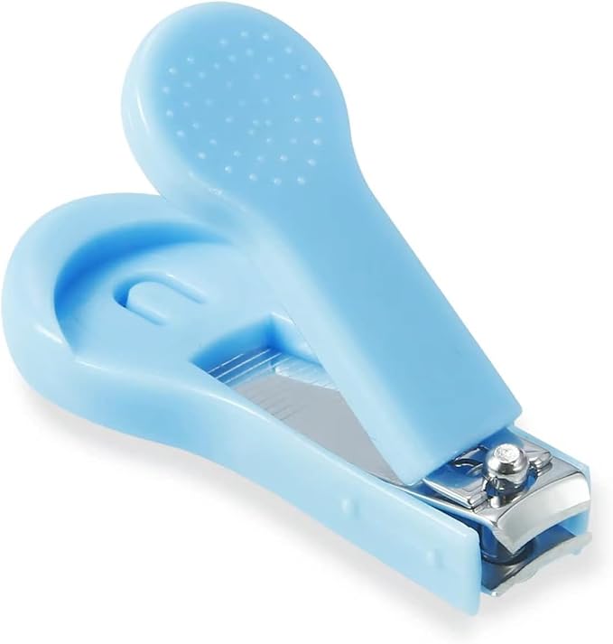 PandaEar Baby Healthcare and Grooming Kit, Baby Safety Set Baby Comb, Brush, Finger Toothbrush, Nail Clippers, Scissors, Nasal Aspirator, Baby Essentials Nursery Care Kit (13-in-1 Blue)