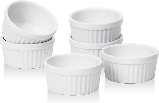 DOWAN Dipping Bowls 1.5 oz, Sauce Cups Mini Ramekins, Tiny Ramekin Porcelain by DOWAN