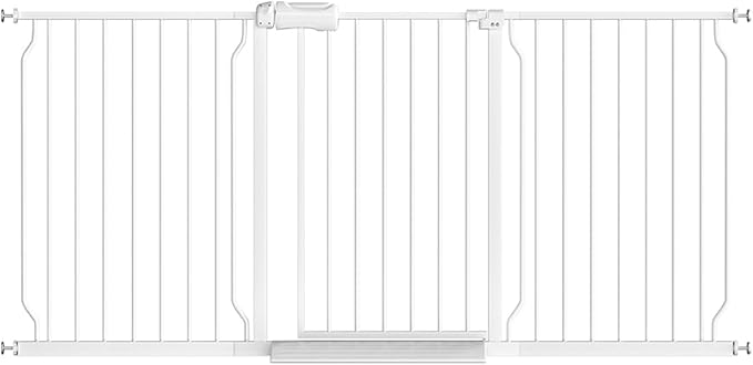 Fairy Baby Extra Wide Baby Gates 67-71.5 Inch, Auto Close Child Safety Gates for Stairway Banister Doorways Hallway,Indoor Safety Child Gates for Kids or Pets