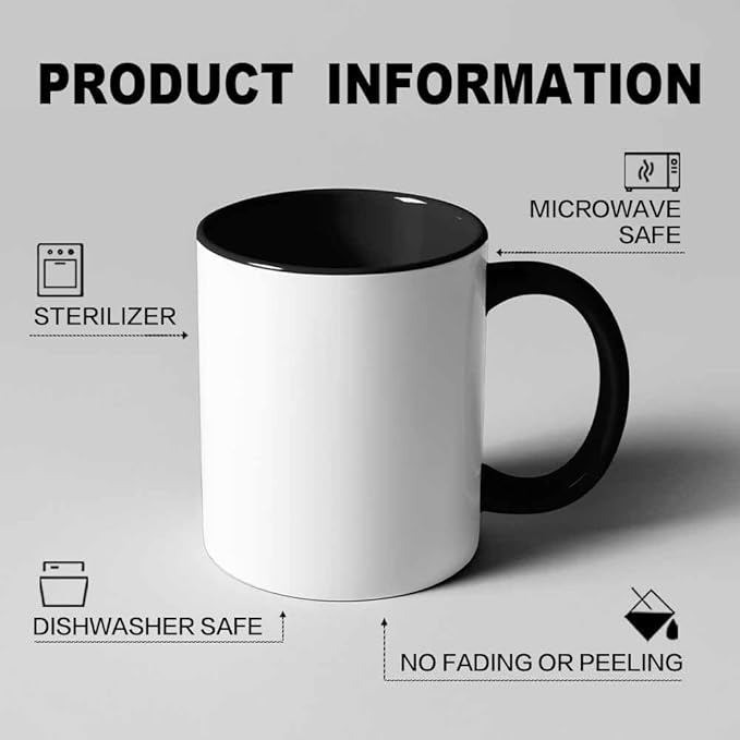 Custom Mug, Customized Photo Coffee Mug, Personalized 11 Oz Ceramic Mug with Text Logo Photo, Taza Personalizadas for Men Women