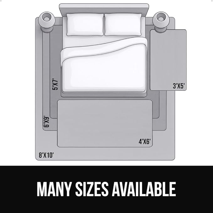 GORILLA GRIP Ultra Soft Washable Area Rug, Stain and Slip Resistant Plush Thick Carpet for Bedroom Living Room, No Shed Floor Rugs, Pet Friendly, Dorm Essentials, Kids Nursery Home Decor, 3x5, Black