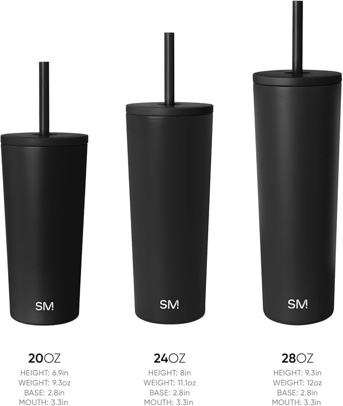 Simple Modern Iced Coffee Tumbler, Insulated | 28oz | 80s Mix | Reusable - Image 3