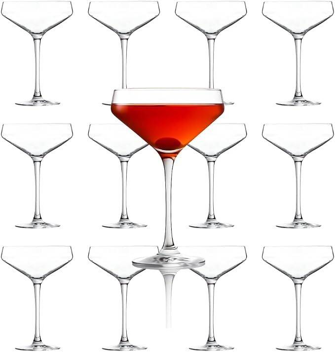 LEMONSODA Nick & Nora Martini Glasses, Classic 6oz Set Of 12, 2273 | Vintage by LEMONSODA