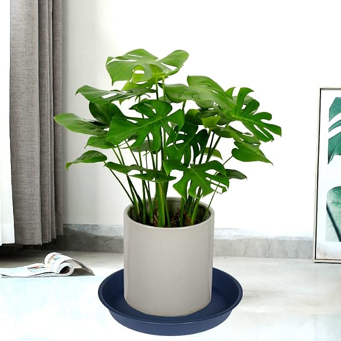 2 Pack of 10 inch Plant Saucer Gray, Heavy Duty Plastic Plant Saucer 10 inch - Image 5