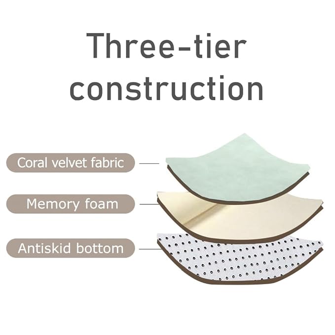 Loartee Coral Velvet Crawling Rug (6'7"x7'10", Light Green) for Toddler Children Play Area Rug Yoga Mat Exercise Pad Carpet