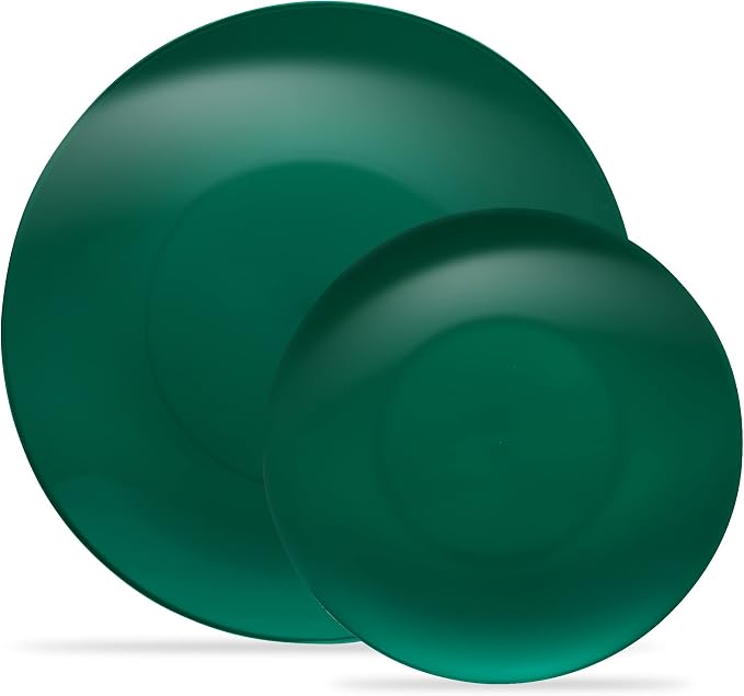 PLASTICPRO 128 Piece Combo Plates Christmass Set includes 64-7'' inch Plates & by PLASTICPRO