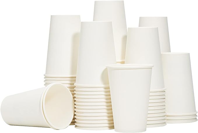 RACETOP Coffee Cups 12 oz, 1000 Pack Disposable Paper Cups | Thickened Paper by RACETOP