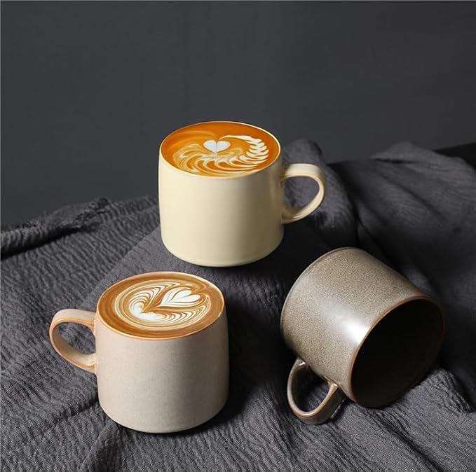 12oz Japanese Style Minimalistic Asian Rustic Reactive Glaze Ceramic Pottery - Image 6